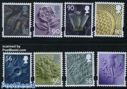Great Britain 2009 Regional Definitives 8v, Mint NH, Nature - Various - Flowers & Plants - Trees & Forests - Textiles - Ungebraucht