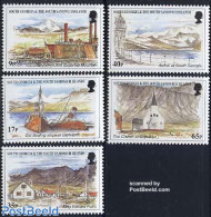 South Georgia / Falklands Dep. 1999 Views 5v, Mint NH, Religion - Transport - Churches, Temples, Mosques, Synagogues -.. - Kerken En Kathedralen