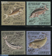 Gabon 1975 Fish 4v, Mint NH, Nature - Fish - Neufs