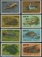 Ghana 1991 Reptiles 8v, Mint NH, Nature - Crocodiles - Reptiles - Snakes - Turtles - Other & Unclassified