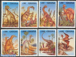 Ghana 1992 Prehistoric Animals 8v, Mint NH, Nature - Prehistoric Animals - Preistorici