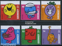 Guernsey 2008 Mr.Men Little Miss 6v, Mint NH, Various - Greetings & Wishing Stamps - Art - Comics (except Disney) - Comics