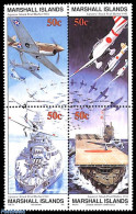 Marshall Islands 1991 Pearl Harbour 4v [+], Mint NH, History - Transport - Militarism - World War II - Aircraft & Avia.. - Militaria