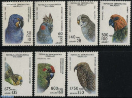 Madagascar 1993 Parrots 7v, Mint NH, Nature - Birds - Parrots - Otros & Sin Clasificación