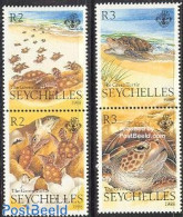 Seychelles 1988 Turtles 2x2v [:], Mint NH, Nature - Reptiles - Turtles - Autres & Non Classés
