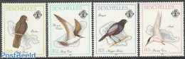 Seychelles 1989 Birds 4v, Mint NH, Nature - Various - Birds - Maps - Geografía