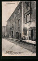 CPA Villeneuve-de-Berg, Grande-Rue Et Distillerie De L` Elixir Du Coiron  - Autres & Non Classés