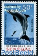 Senegal 1970 Dolphin 1v, Mint NH, Nature - Sea Mammals - Senegal (1960-...)