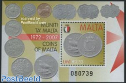 Malta 2007 Coins S/s, Mint NH, Nature - Various - Animals (others & Mixed) - Birds - Fish - Flowers & Plants - Money O.. - Peces