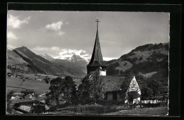 AK St. Stephan, Kirche Mit Wildstrubel  - Autres & Non Classés