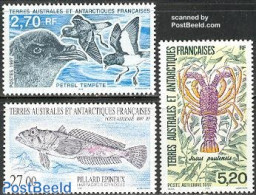 French Antarctic Territory 1997 Animals 3v, Mint NH, Nature - Animals (others & Mixed) - Birds - Fish - Shells & Crust.. - Neufs