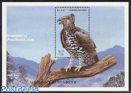 Sierra Leone 1990 Crowned Eagle S/s, Mint NH, Nature - Birds - Birds Of Prey - Other & Unclassified