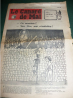 MAI 68 : " LA CANARD DE MAI " N° SPECIAL EXCEPTIONNEL DU " CANARD ENCHAINE " JUIN 1968 - Desde 1950