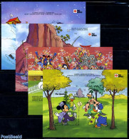 Gambia 1991 Philanippon, Disney 4 S/s, Mint NH, Philately - Art - Disney - Disney
