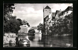 AK Brugg, Gebäudepartie An Der Flussbrücke  - Brugg