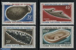 Chad 1966 Prehistoric Tools 4v, Mint NH, History - Archaeology - Other & Unclassified