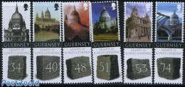 Guernsey 2008 St. Pauls Cathedral 6v (with Granite On Stamps), Mint NH, Religion - Various - Churches, Temples, Mosque.. - Kirchen U. Kathedralen