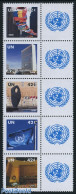 United Nations, New York 2008 Personal Stamps 5v [::::] (tabs May Vary), Mint NH, History - Flags - Art - Sculpture - Scultura