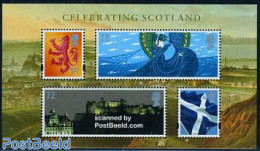 Great Britain 2006 Celebrating Scotland S/s, Mint NH, History - Nature - Religion - Coat Of Arms - Flags - Fishing - R.. - Ungebraucht