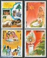 Senegal 1987 Christmas 4v, Mint NH, Religion - Christmas - Navidad
