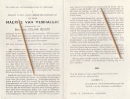 Machelen, Lotenhulle, Maurice Van Meirhaeghe, Bonte - Devotieprenten