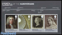 Great Britain 2011 The Age Of The Hanoverians S/s, Mint NH, History - Kings & Queens (Royalty) - Stamps On Stamps - Ongebruikt