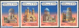 Uzbekistan 1995 Architecture 4v, Mint NH, Art - Architecture - Uzbekistán