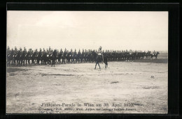 AK Österreichische Soldaten Bei Der Frühjahrs-Parade In Wien Am 30. April 1910  - Otros & Sin Clasificación