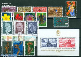 Liechtenstein 1972 Yearset 1972, Complete, 21v + 1s/s, Mint NH, Various - Yearsets (by Country) - Unused Stamps