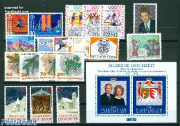 Liechtenstein 1992 Yearset 1992, Complete, 19v + 1s/s, Mint NH, Various - Yearsets (by Country) - Unused Stamps