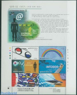 Korea, South 2001 Millennium IX 6v M/s, Mint NH, Health - Science - Transport - Various - Health - Telephones - Space .. - Telekom