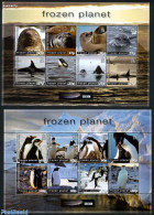 British Antarctica 2011 Frozen Planet 16v (2 M/s), Mint NH, Nature - Science - Animals (others & Mixed) - Penguins - S.. - Andere & Zonder Classificatie