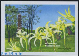 Sierra Leone 1989 Orchids S/s, Cyrtorchis Arcuata, Mint NH, Nature - Flowers & Plants - Orchids - Altri & Non Classificati