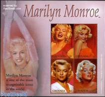 Grenada 2004 Marilyn Monroe 4v M/s, Mint NH, Performance Art - Marilyn Monroe - Movie Stars - Schauspieler