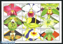 Maldives 1995 Flowers 9v M/s, Mint NH, Nature - Flowers & Plants - Maldives (1965-...)