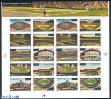 United States Of America 2001 Baseball Playing Fields M/s, Mint NH, Sport - Transport - Baseball - Automobiles - Ungebraucht