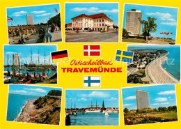 72853735 Travemuende Ostseebad Strand Promenade Hotel Yachthafen Kueste National - Luebeck