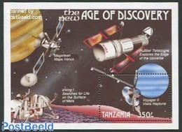 Tanzania 1990 Voyager II S/s, Mint NH, Transport - Space Exploration - Tanzanie (1964-...)