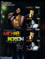 Gambia 2009 Michael Jackson 4v M/s, Mint NH, Performance Art - Michael Jackson - Music - Popular Music - Musik