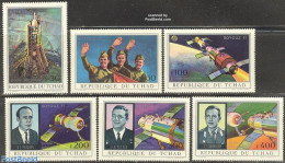 Chad 1972 Soyuz 11 6v, Mint NH, Transport - Space Exploration - Andere & Zonder Classificatie