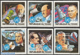 Chad 1983 Space Exploration 6v, Mint NH, Transport - Space Exploration - Altri & Non Classificati