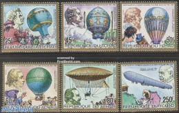 Chad 1983 Aviation Bi-centenary 6v, Mint NH, Transport - Balloons - Andere & Zonder Classificatie