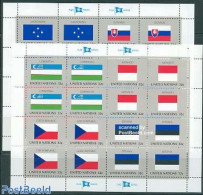 United Nations, New York 1998 Flags 2 M/ss, Mint NH, History - Flags - Autres & Non Classés