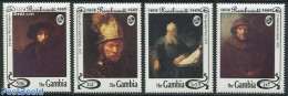 Gambia 1993 Rembrandt 4v, Mint NH, Art - Paintings - Rembrandt - Gambie (...-1964)