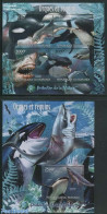 Burundi 2012 Sharks, Orca 2 S/s, Mint NH, Nature - Fish - Sharks - Poissons