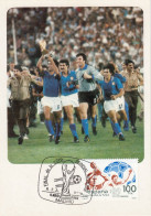 ESPANA 82-ITALIA CAMPIONE DEL MONDO-SOCCER-FOOTBALL- CARTOLINA VERA FOTOGRAFIA-NON VIAGGIATA CON ANNULLO - Soccer