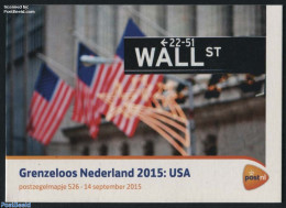 Netherlands 2015 Borderless Netherlands-USA, Presentation Pack 526, Mint NH, Performance Art - Music - Art - Modern Ar.. - Neufs