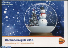 Netherlands 2016 Christmas, Presentation Pack 551, Mint NH, Nature - Performance Art - Religion - Sport - Animals (oth.. - Ungebraucht