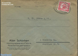Germany, Empire 1934 Envelope To Niederlauterstein, Postal History - Cartas & Documentos