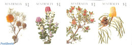 Australia 2018 Banksia Speciosa 4v S-a (from Booklet), Mint NH, Nature - Flowers & Plants - Ungebraucht